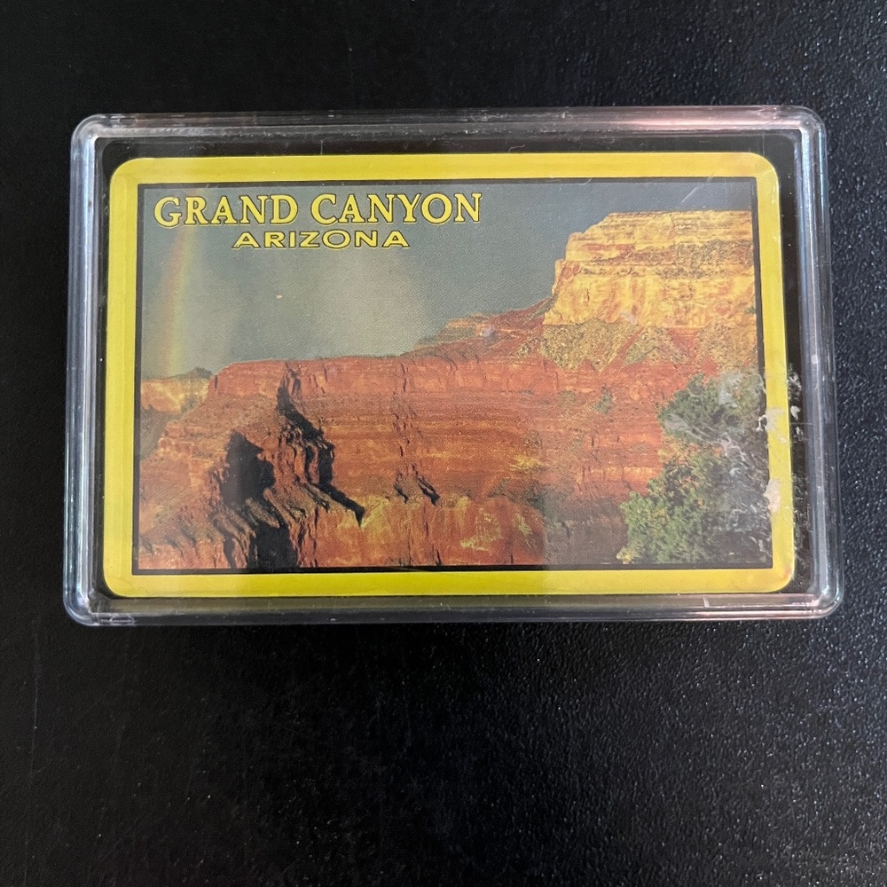 Grand Canyon Arizona Souvenir Playing Cards in Plastic Box, Sealed Cards